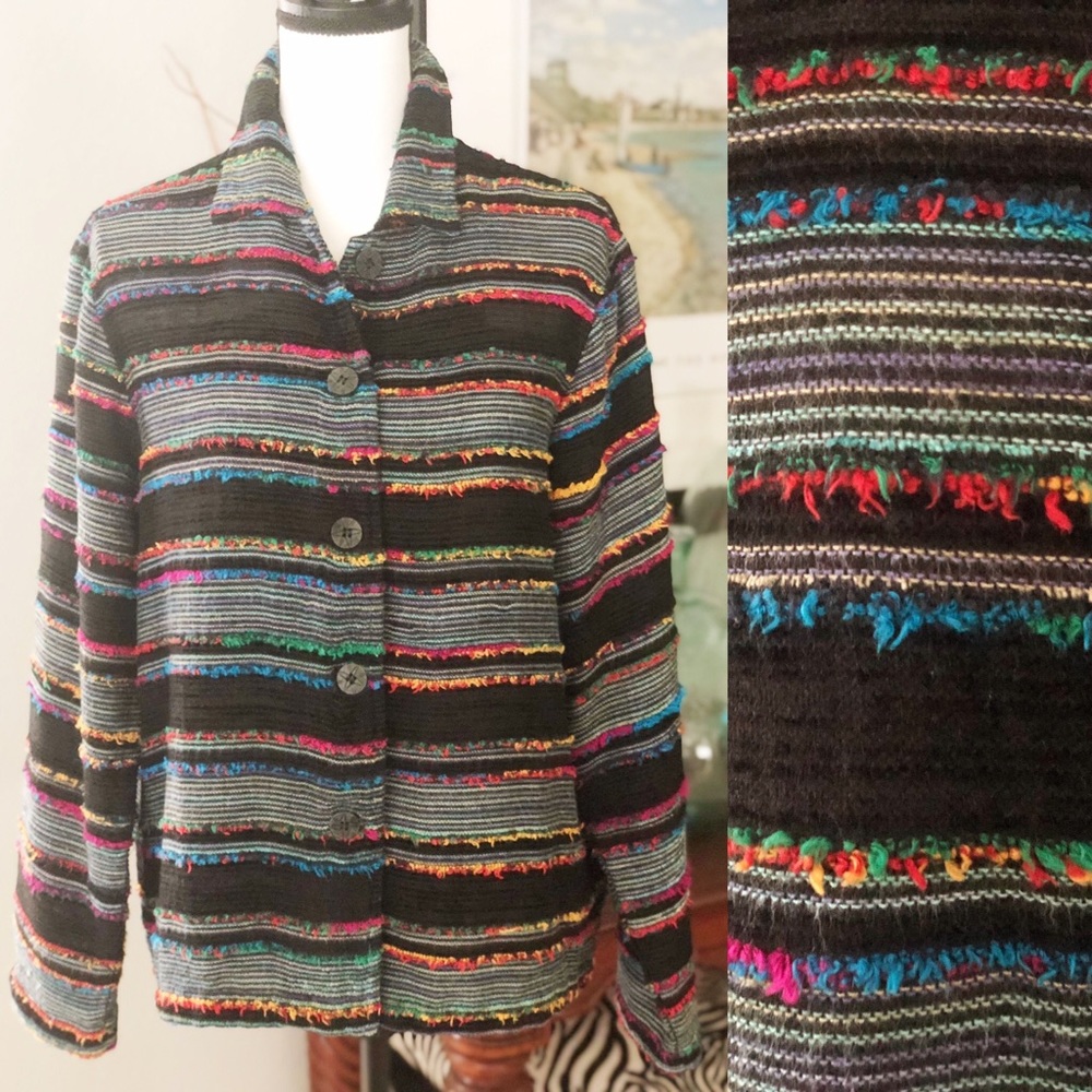 Coldwater Creek black/multi jacket